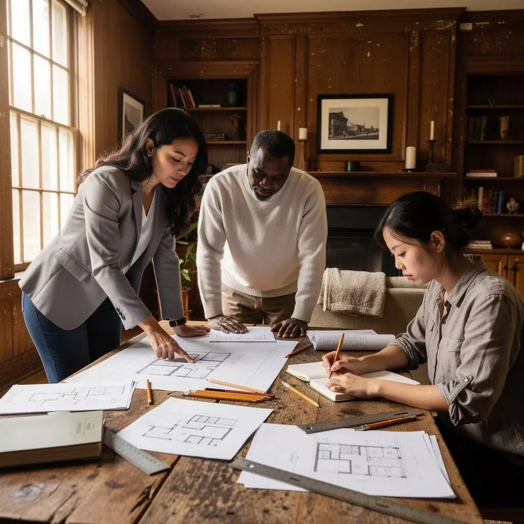 Фотография архитектурных деталей, подчеркивающих стиль эпохи.