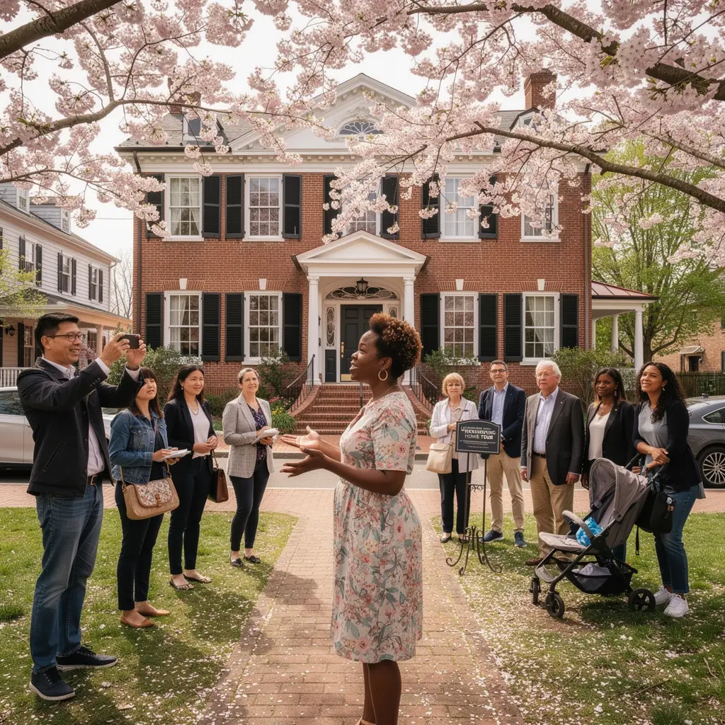 Детали окон с витражами на фоне исторического здания.