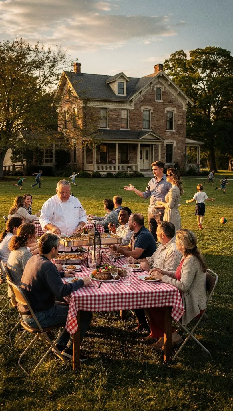 Задний двор с террасой, идеально подходящей для отдыха и встреч.
