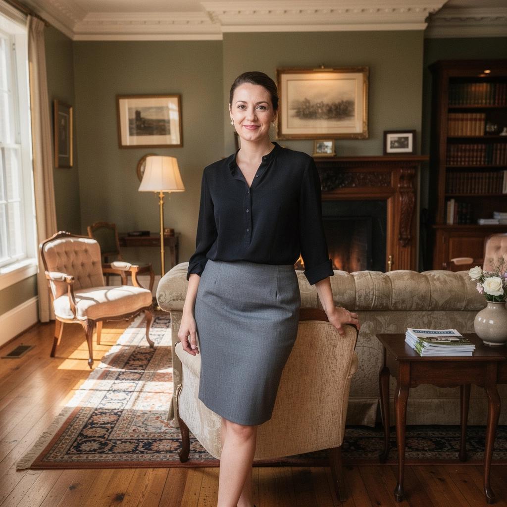 Внутренний интерьер старинного дома с оригинальными деталями.